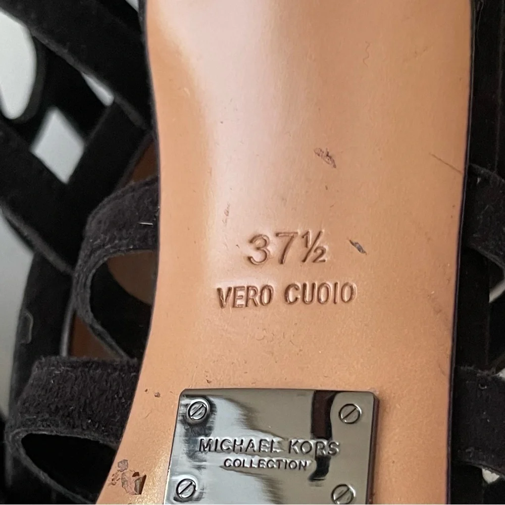 MICHEAL‎ KORS Collection Bardot Suede Stiletto Sandal Size 6.5